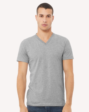 Blank BELLA + CANVAS 3005CVC - Unisex Heather CVC V-Neck Tee