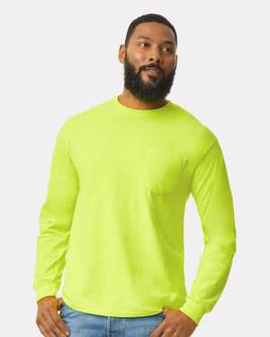 Blank Gildan 2410 - Ultra Cotton® Long Sleeve Pocket T-Shirt
