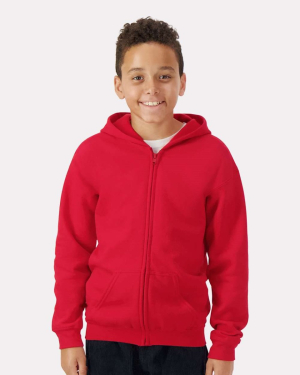 Blank Gildan 18600B - Heavy Blend™ Youth Full-Zip Hooded Sweatshirt