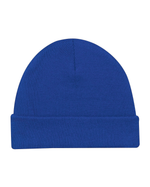 AJM International 5Z530M Lightweight Acrylic Cuff Toque, Rib knit
