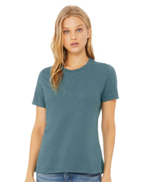 Blank BELLA + CANVAS 6400CVC - Women’s Relaxed Fit Heather CVC Tee