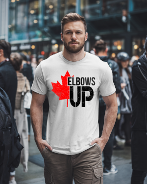 Elbows Up Canada T-Shirt White