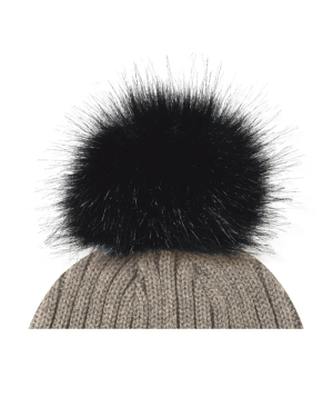 AJM International POMFUR12 Polyester Faux Fur Pom Pom (12cm)